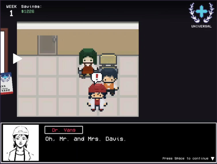 Team cameos - Me as George's doctor.