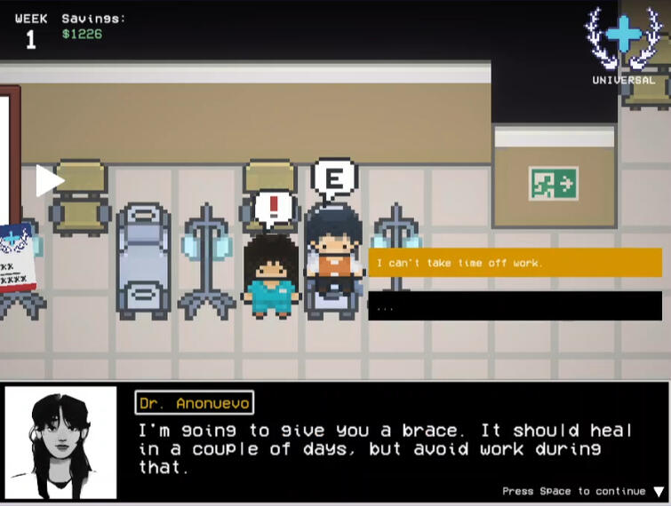 Team cameos - Gabrielle as a doctor in the ER.
