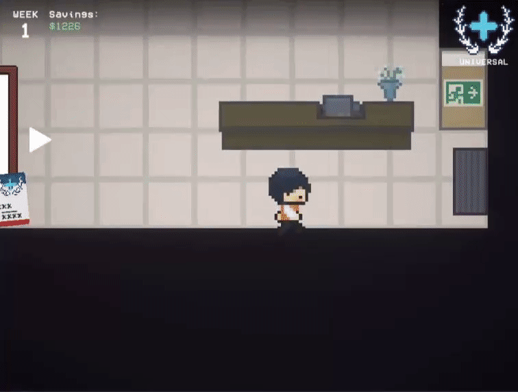Selection screen linked with different scenes in Unity to progress through the game.