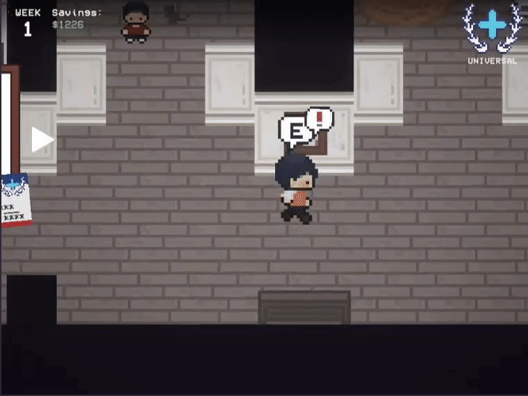 Programmed interactable objects within the scene for players to discover.