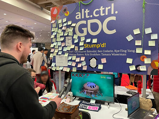 Controller in action at GDC.